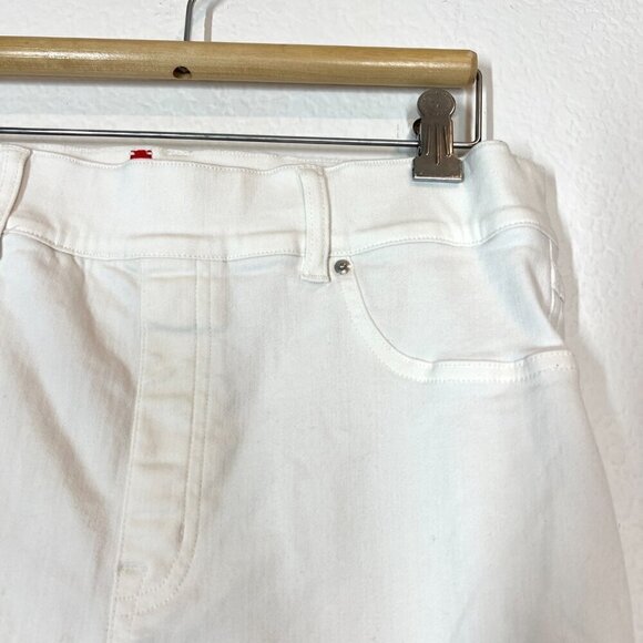 Spanx White Jeans Denim Pants Pull On Large - Picture 6 of 12